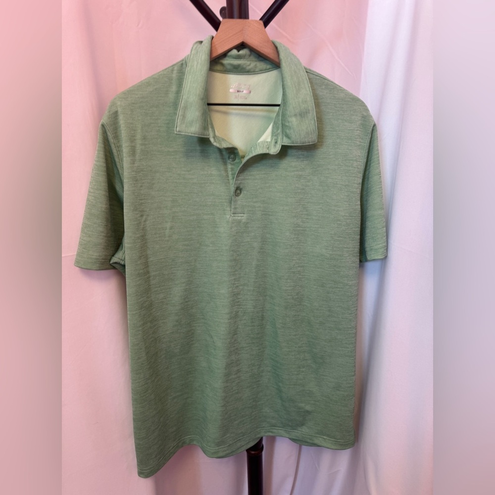 BCG golf polo light green